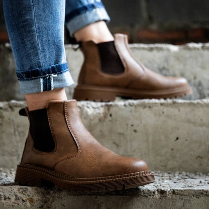 Waterproof Slip-On Steel Toe Boots