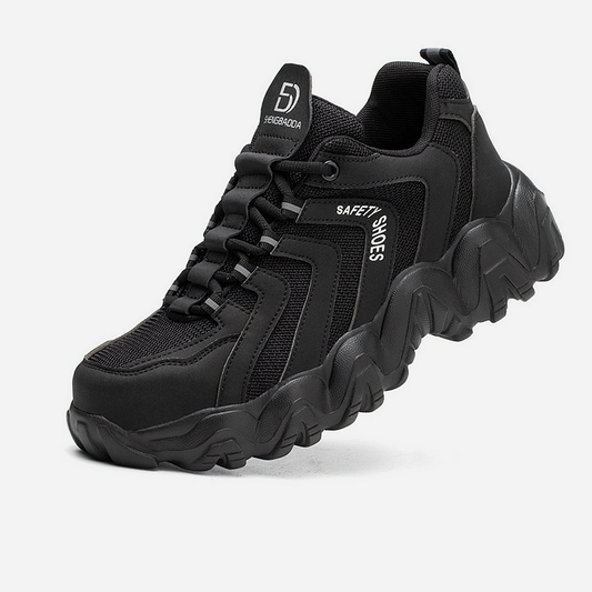 Men's Solid Sole Reflective Safety Sneakers