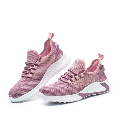 Womens Steel Toe Shoes Lightweight Breathable Puncture - Resistant Flexible Pink