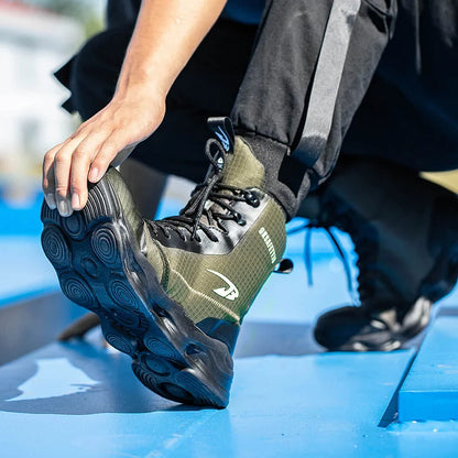 Steel Toe Work Boots Puncture Proof