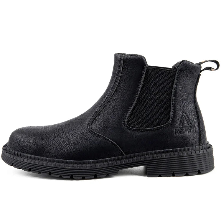 Waterproof Slip-On Steel Toe Boots