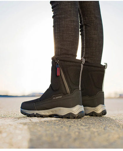 Unisex Winter Boots Side Zipper Snow Boots