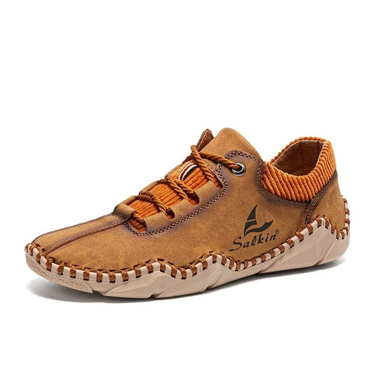 Men's Comfortable, Soft, Wear-resistant And Antiskid Casual Hand Sewn Shoes