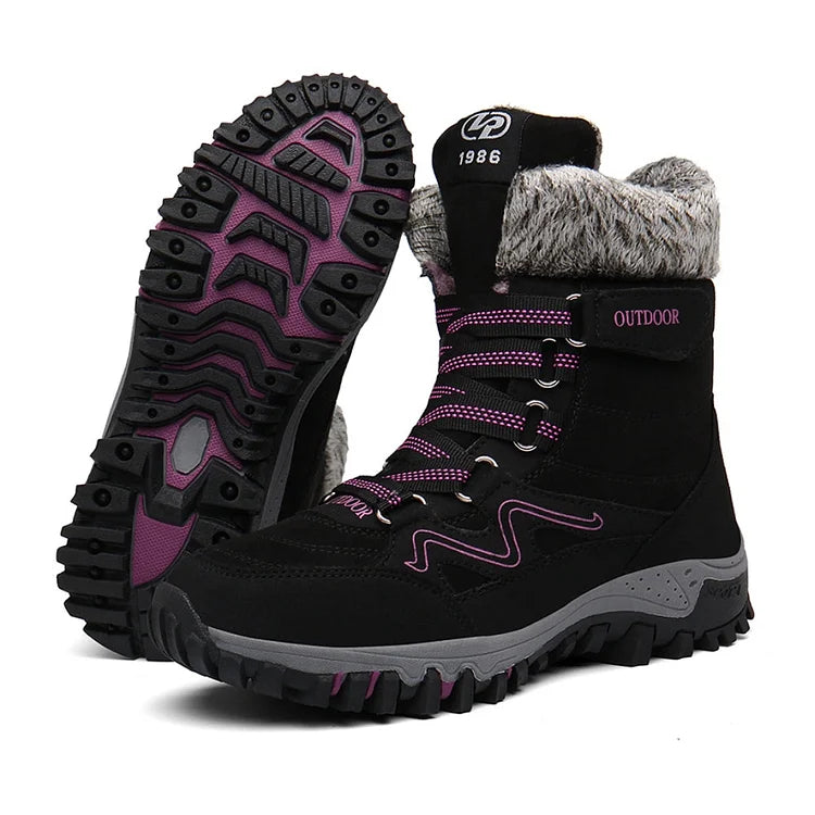 Orthopedic Winter Snow Ankle Boots Warm Fur Arch Support Women Shoes
