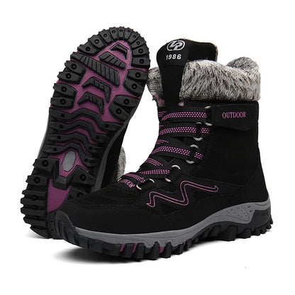 Orthopedic Winter Snow Ankle Boots Warm Fur Arch Support Women Shoes