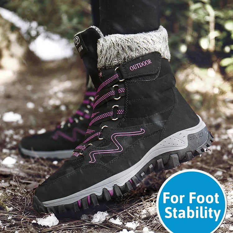 Orthopedic Winter Snow Ankle Boots Warm Fur Arch Support Women Shoes
