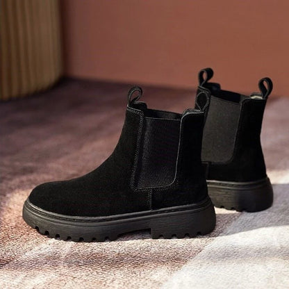 Women Orthopedic Ankle Boots Chunky Sole