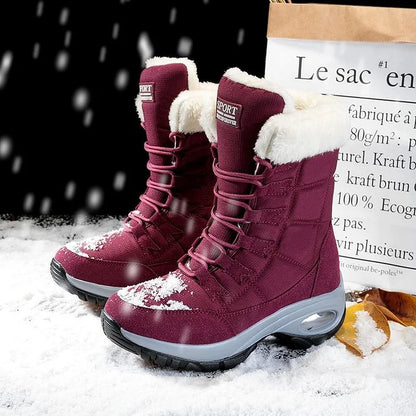 New Winter Women Boots Warm Mid-Calf Snow Boots
