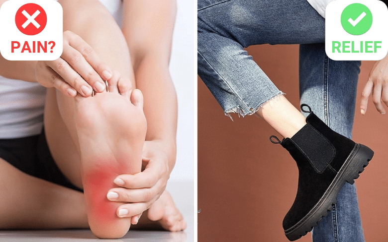 Women Orthopedic Ankle Boots Chunky Sole