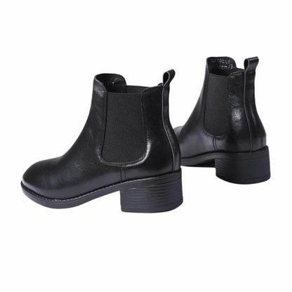 Women's Genuine Leather Non-Slip Thick Sole Chelsea Boots