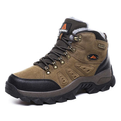 Winter Outdoor Warm Thick-Soled Non-Slip High-Top Hiking Shoes