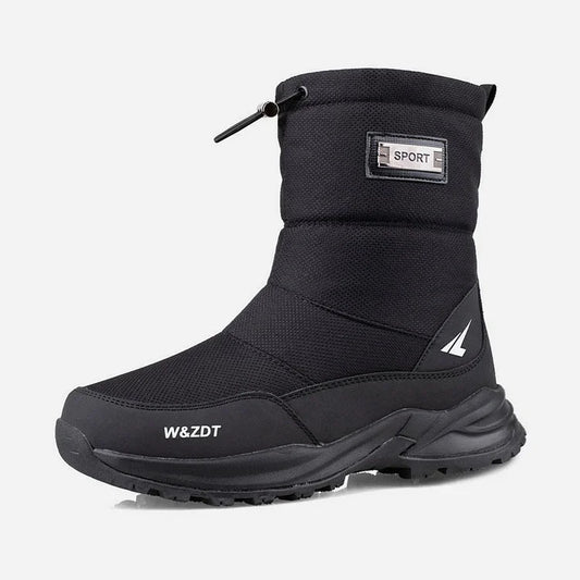 Men's winter outdoor thickened warm waterproof anti-slip high-top snow boots