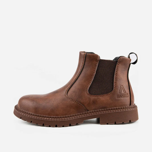 Waterproof Slip-On Steel Toe Boots
