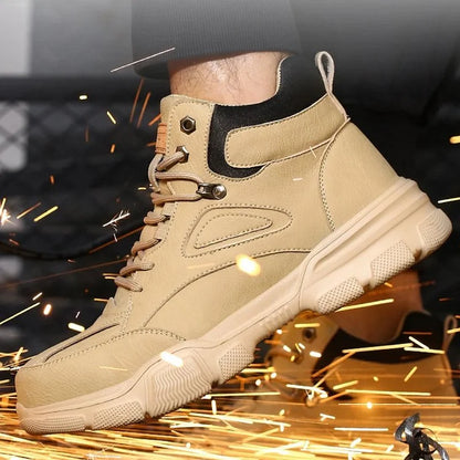Men Anti-smashing Ankle Boots Steel Toe Orthopedic Safety Shoes