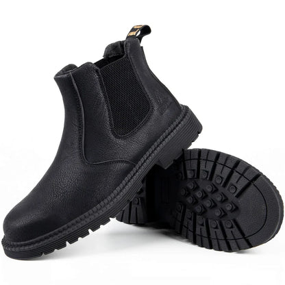 Waterproof Slip-On Steel Toe Boots