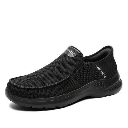 Step Ease Slip-On Walking Shoes Canvas Loafers