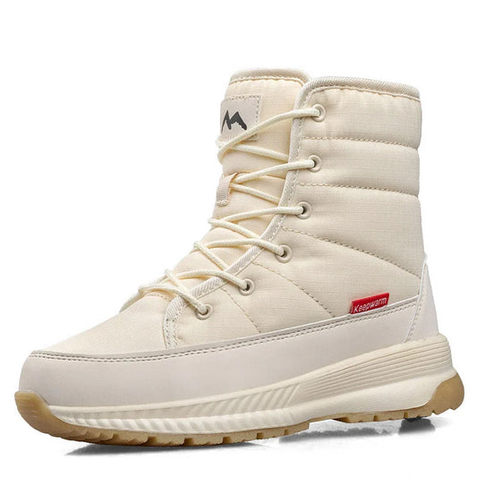 Winter Anti-Slip Velvet Lace Up Snow Boots