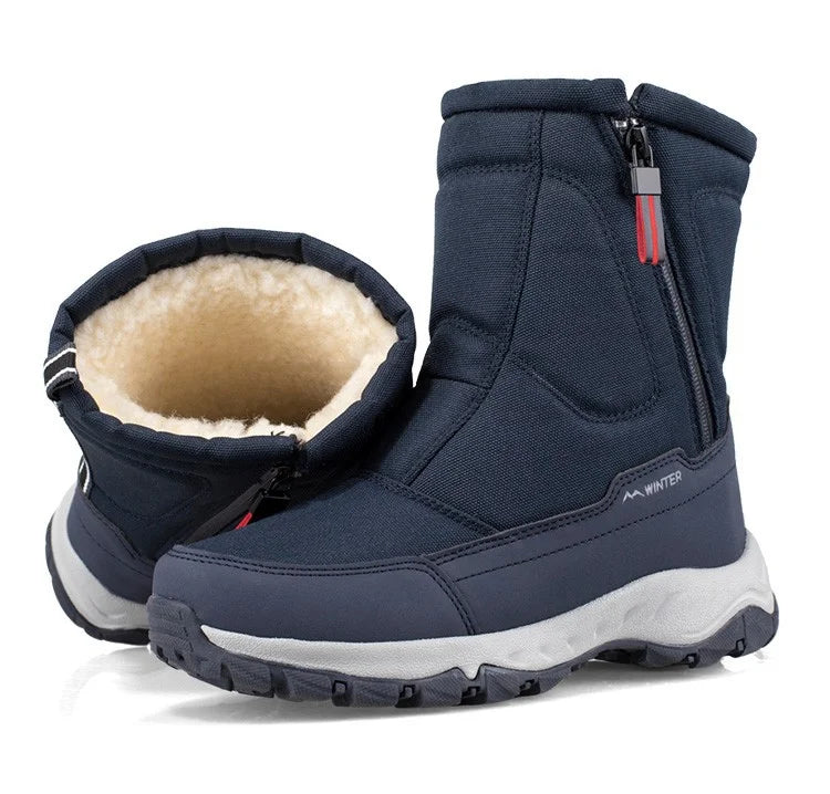 Unisex Winter Boots Side Zipper Snow Boots