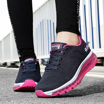 Unisex Lightweight Couple's Outdoor Fly Knit Travel Sneakers