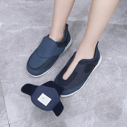 Wide Width Pain Relief Diabetic Shoes, Adjustable Closure Hands-Free