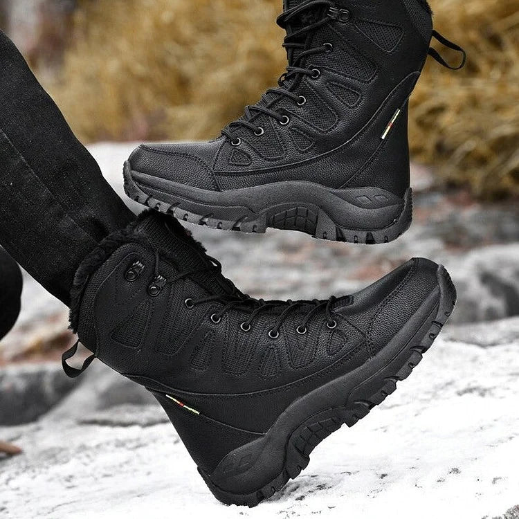 Thickened Velvet High-Top Hiking Snow Boots