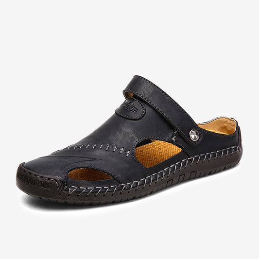 Men Hand Stitching Leather Sandals