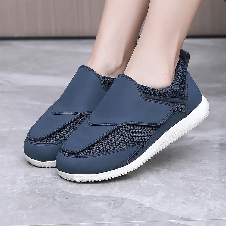 Wide Width Pain Relief Diabetic Shoes, Adjustable Closure Hands-Free