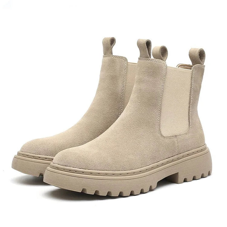 Women Orthopedic Ankle Boots Chunky Sole