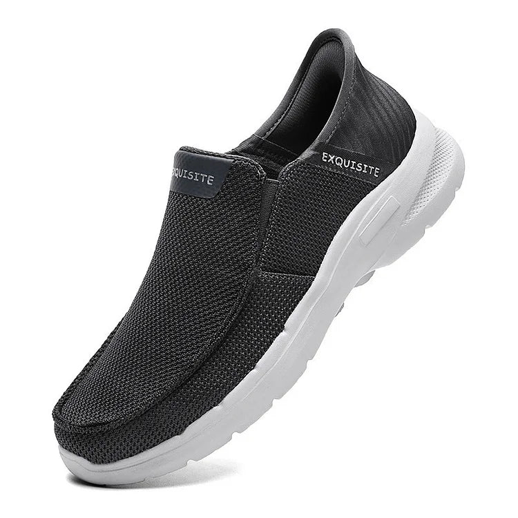 Step Ease Slip-On Walking Shoes Canvas Loafers