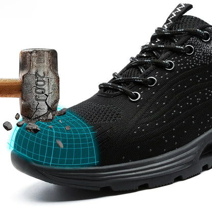 Safety Shoes Men’s Steel Toe Sneakers