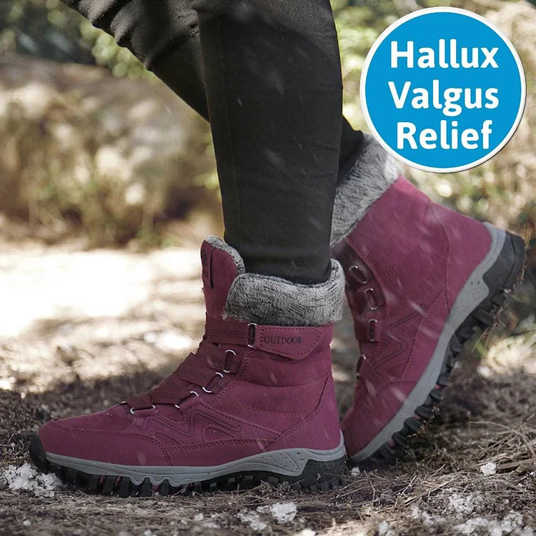 Orthopedic Winter Snow Ankle Boots Warm Fur Arch Support Women Shoes