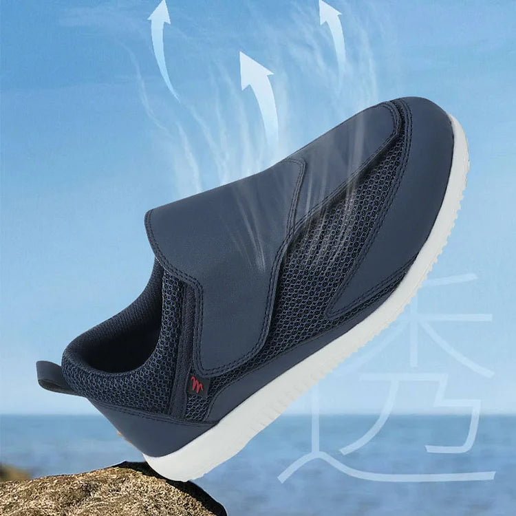 Wide Width Pain Relief Diabetic Shoes, Adjustable Closure Hands-Free