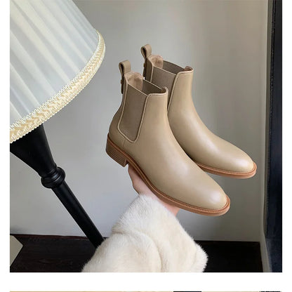 Orthopedic Women Arch Support Genuine Leather AntiSlip LightWeight Chelsea Boot