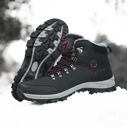 Orthopedic Men's Winter Outdoor Sports Lace Up Hiking Snow Boots