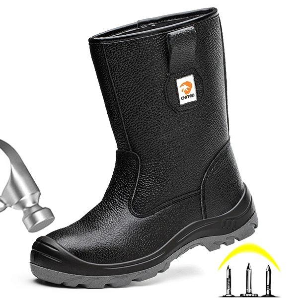 Men’s Steel Toe Work Boots Protective Shoes