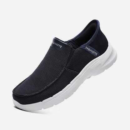 Step Ease Slip-On Walking Shoes Canvas Loafers