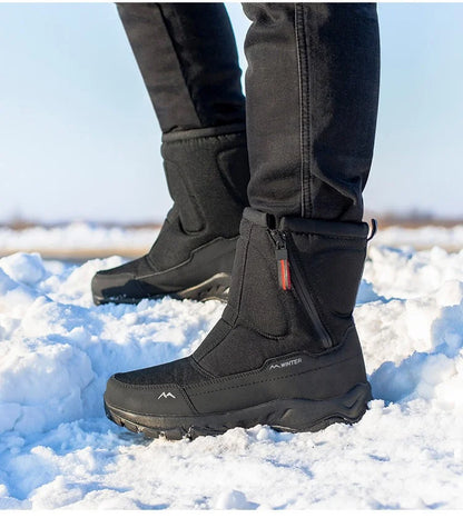 Unisex Winter Boots Side Zipper Snow Boots