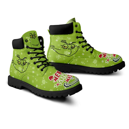 Footwearstorm The Grinch x Christmas Boots Shoes For Men And Women 1