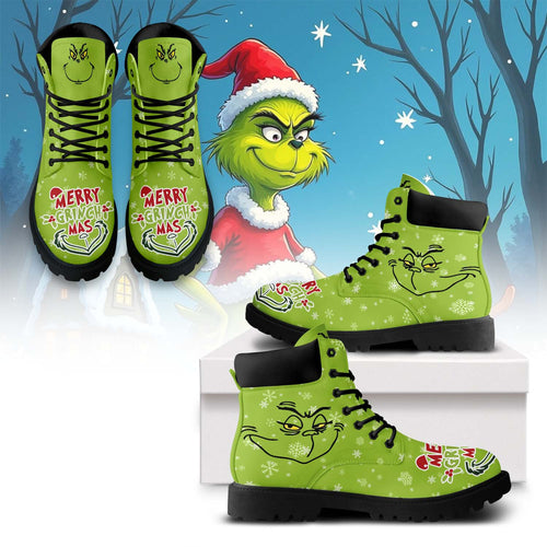 Footwearstorm The Grinch x Christmas Boots Shoes For Men And Women 1