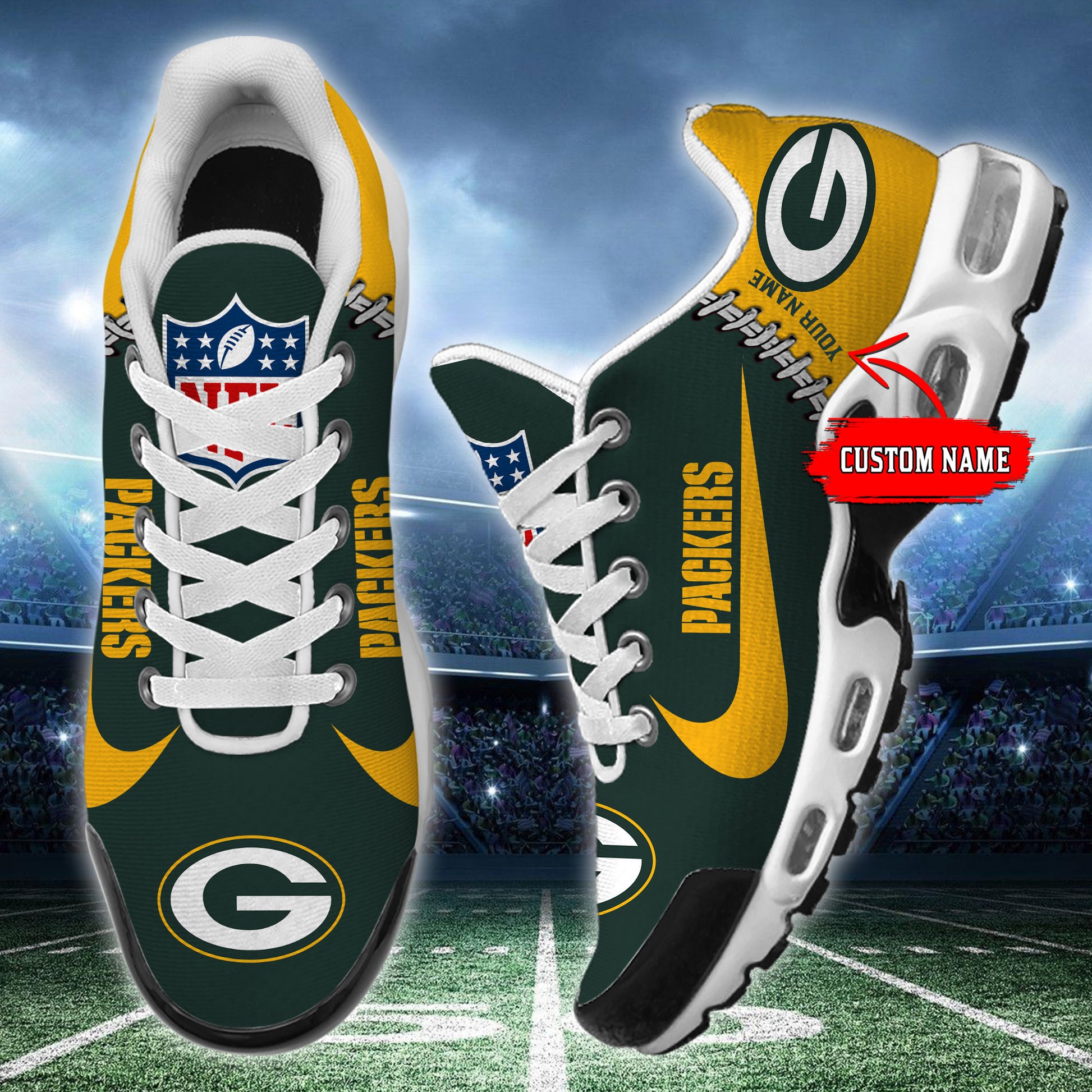 Footwearstorm Green Bay Packers TN Shoes Sneakers For Men And Women 2