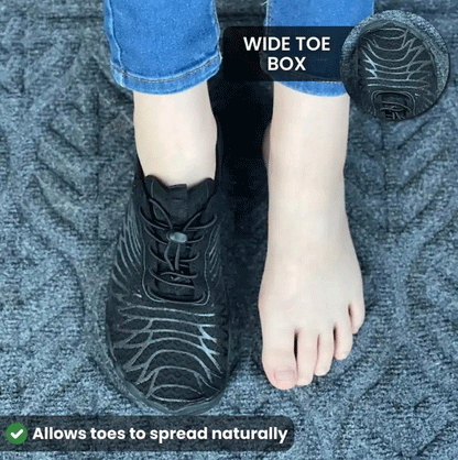 Soft and Flexible Barefoot Hike Footwear - Black