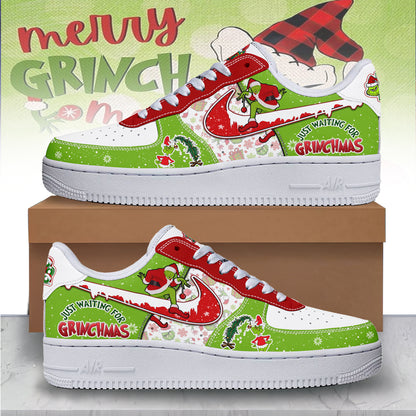 Footwearstorm The Grinch x Christmas Air Low-Top Sneakers Shoes For Men And Women 2