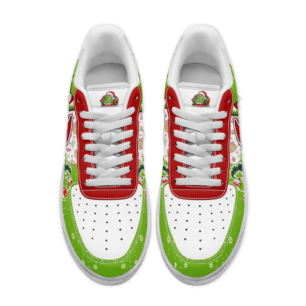 Footwearstorm The Grinch x Christmas Air Low-Top Sneakers Shoes For Men And Women 2