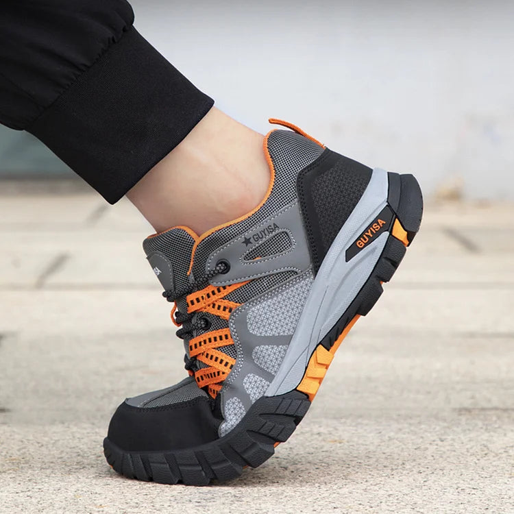 Men’s Black Steel Toe Cap Shoes Ankle Safety Trainers Work Boots