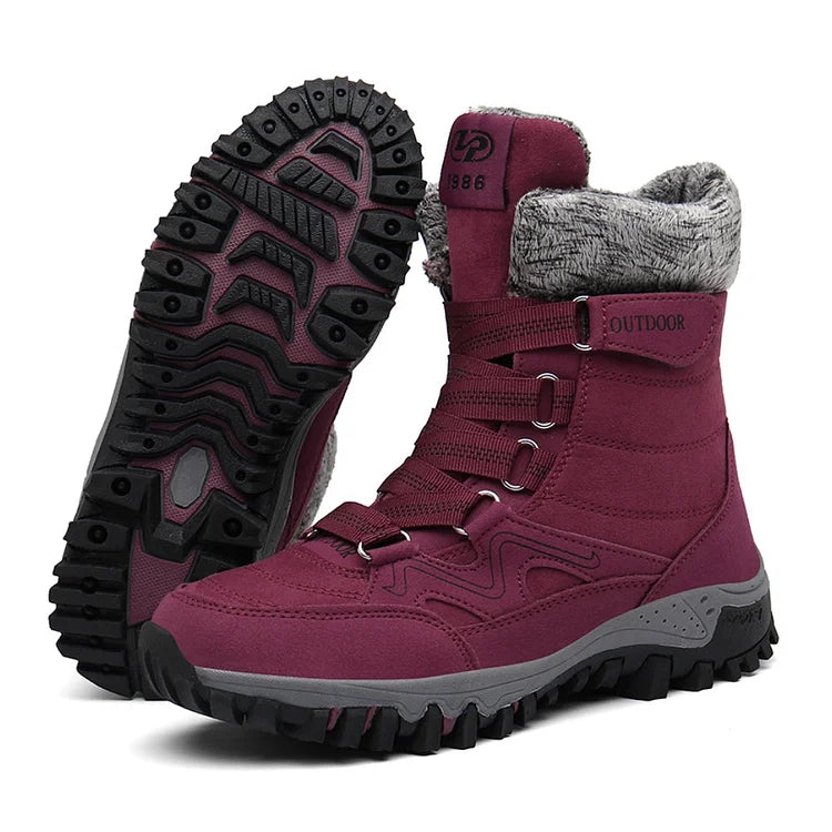 Orthopedic Winter Snow Ankle Boots Warm Fur Arch Support Women Shoes