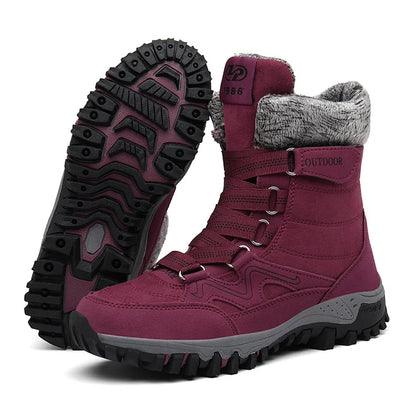 Orthopedic Winter Snow Ankle Boots Warm Fur Arch Support Women Shoes