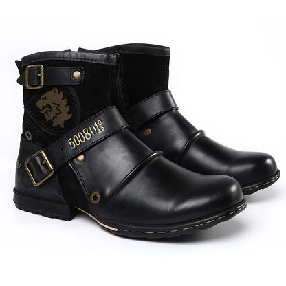 Men Orthopedic Boots Ground Leather Winter Shoes