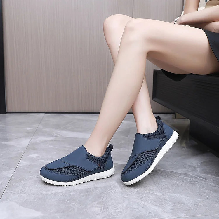 Wide Width Pain Relief Diabetic Shoes, Adjustable Closure Hands-Free