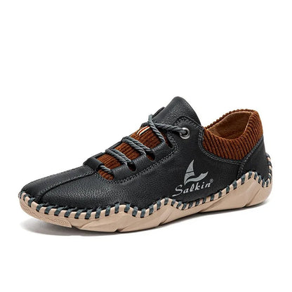 Men's Comfortable, Soft, Wear-resistant And Antiskid Casual Hand Sewn Shoes