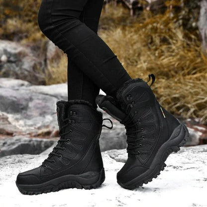 Thickened Velvet High-Top Hiking Snow Boots